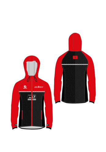 Cortavientos PRO 2.1 con Capucha - Rojo