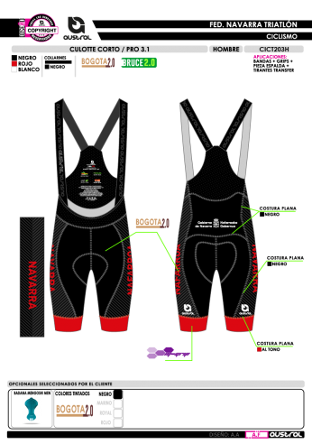 Culotte Corto PRO 3.1 - Negro