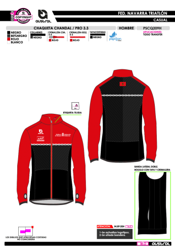 Chaq. Chándal PRO 3.3 - Negro