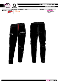 Pant. Chándal PRO 1.1 - Negro 2