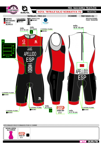 Tritraje PRO 2.0 - Normativa ITU - Rojo Tritraje PRO 2.0 - Normativa ITU - Rojo
