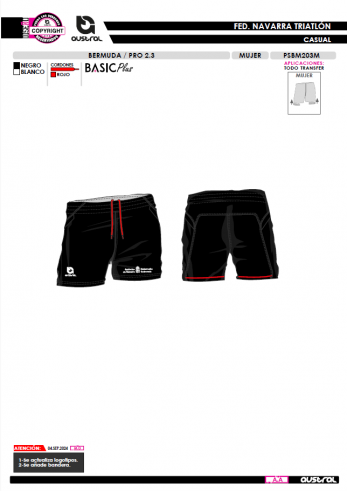 Bermuda PRO 2.3 - Negro