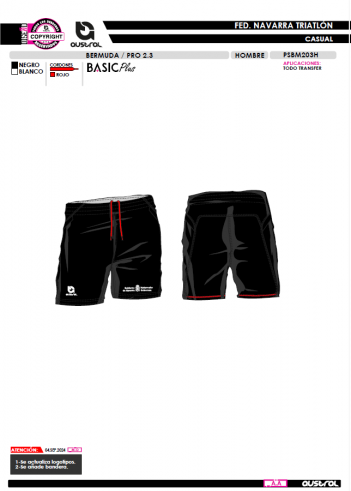 Bermuda PRO 2.3 - Negro
