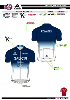 Maillot MC PRO 1.1 - Marino 2