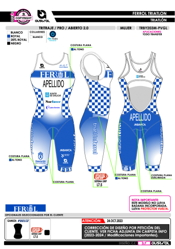 Tritraje PRO abierto 2.0 - Blanco