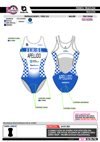 Tritraje Body PRO 2.0 - Blanco