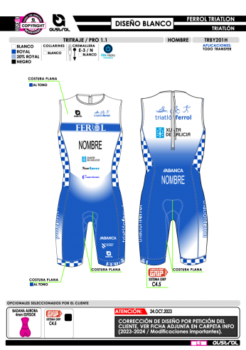 Tritraje PRO 1.1 - Blanco