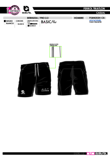 Bermuda PRO 2.3 - Negro 2