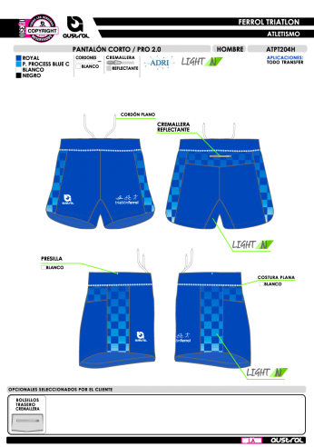 Pantalón Corto PRO 2.0 - Royal
