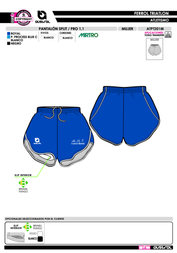 Pantalón Split PRO 1.1 - Royal