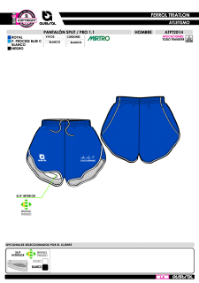 Pantalón Split PRO 1.1 - Royal 2