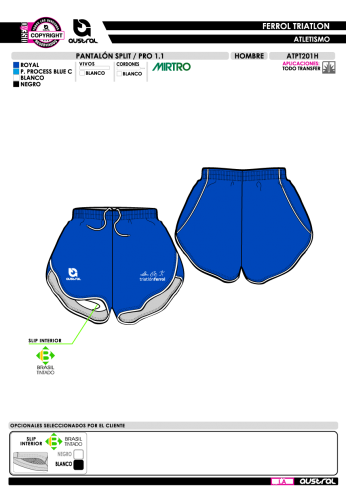 Pantalón Split PRO 1.1 - Royal