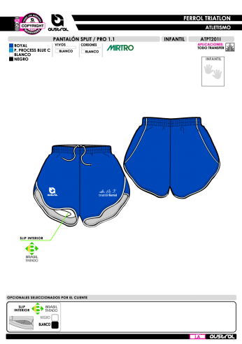 Pantalón Split PRO 1.1 - Royal