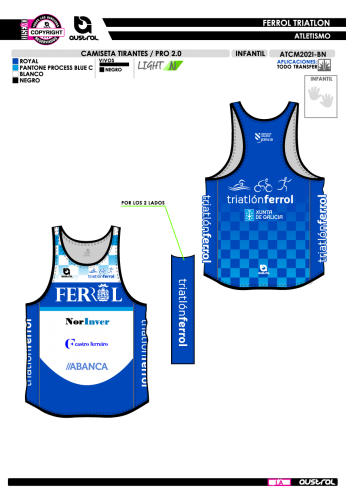 Camiseta Tirantes PRO 2.0 - Royal