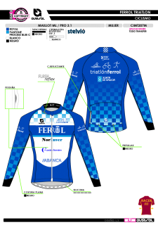 Maillot ML PRO 3.1 - Royal 2