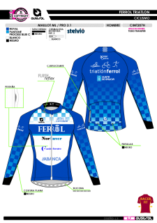 Maillot ML PRO 3.1 - Royal 2