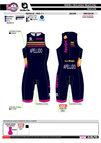 Tritraje PRO 1.1 - Marino