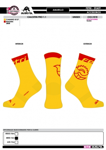 Calcetín PRO 1.1 - Amarillo - Outlet