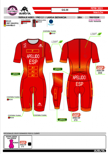 Tritraje AERO PRO 2.1 LD - Outlet