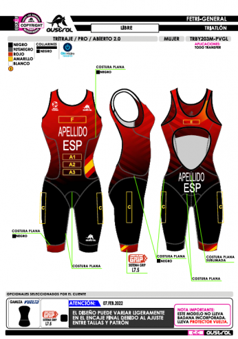 Tritraje PRO Abierto - GGEE Libre -...