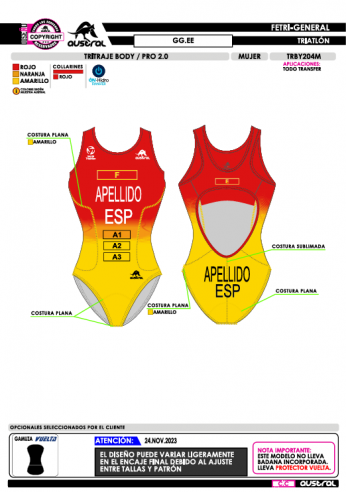 Tritraje Body PRO 2.0 - GGEE Libre -...