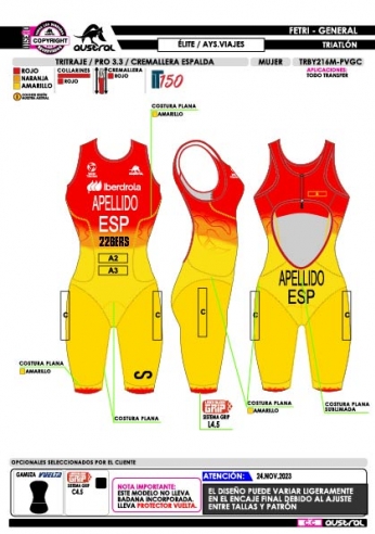 Tritraje PRO 3.0 cerrado CE - Élite -...