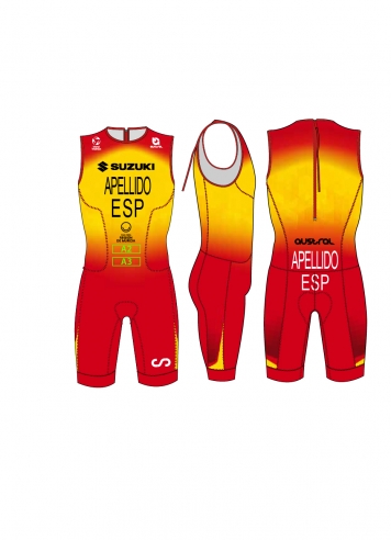 Tritraje PRO 2.0 - Patrocinado - Rojo