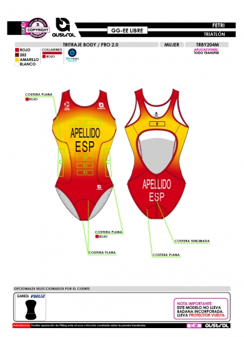 Tritraje Body PRO 2.0 - GGEE Libre -...