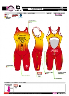 Tritraje PRO abierto 2.0 -... 2