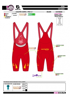 Culotte Corto PRO 3.1 - Rojo 2