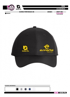 Gorra Perforada IM - Negro 2