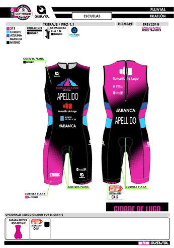 Tritraje PRO 1.1 - Negro