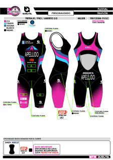 Tritraje PRO abierto 2.0 -... 2