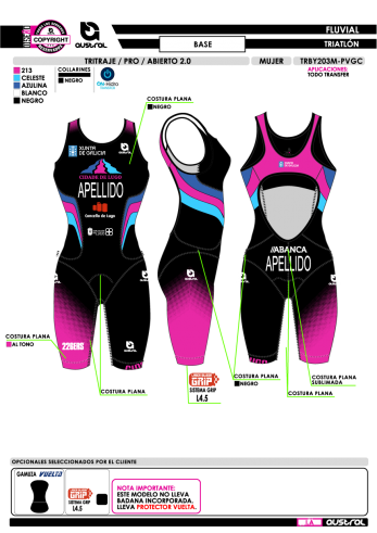 Tritraje PRO abierto 2.0 - Negro