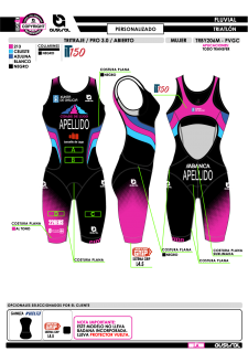 Tritraje PRO abierto 3.0 -... 2