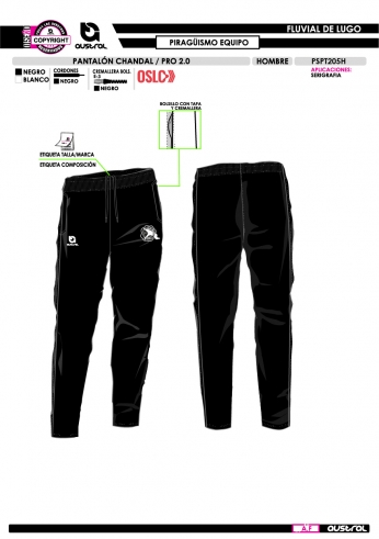 Pant. Chándal PRO 2.0 - Negro
