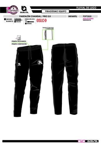 Pant. Chándal PRO 2.0 - Negro