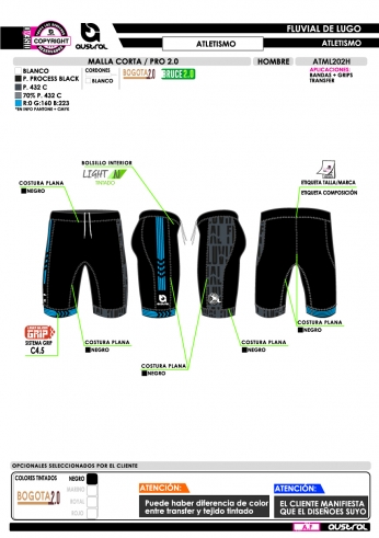 Malla Corta PRO 2.0 - Negro