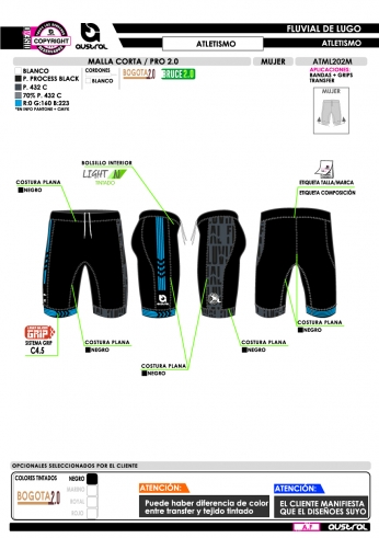 Malla Corta PRO 2.0 - Negro