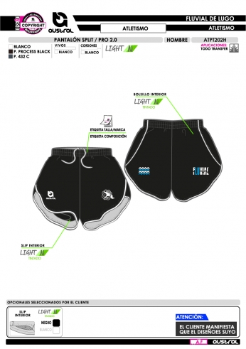 Pantalón Split PRO 2.0 - Atletismo -...