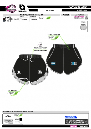 Pantalón Split PRO 2.0 - Atletismo -...