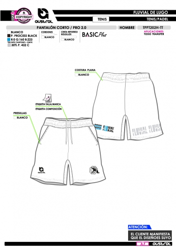 Pantalón Corto PRO 2.0 - Blanco