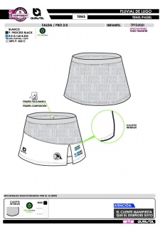 Falda PRO 2.0 - Blanco 2