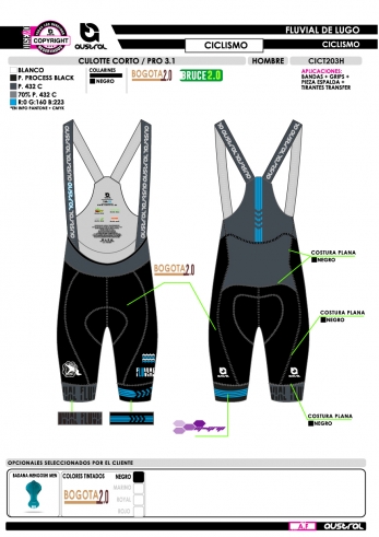 Culotte Corto PRO 3.1 - Ciclismo - Negro