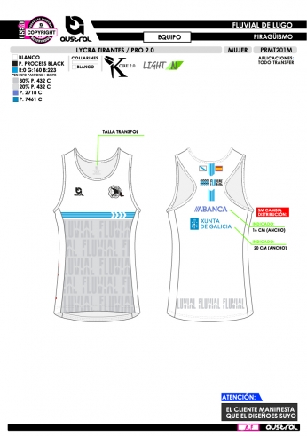 Lycra Tirantes PRO 2.0 - Equipo - Blanco