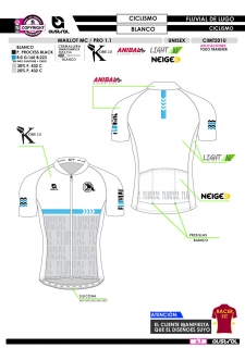 Maillot MC PRO 1.1 - Blanco 2