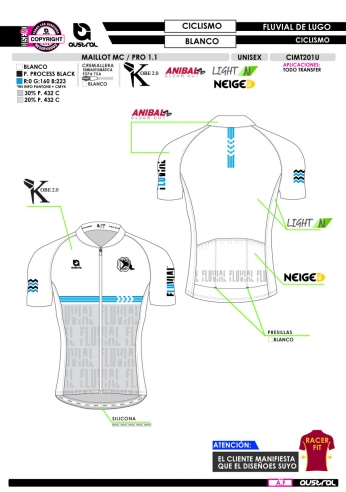 Maillot MC PRO 1.1 - Blanco