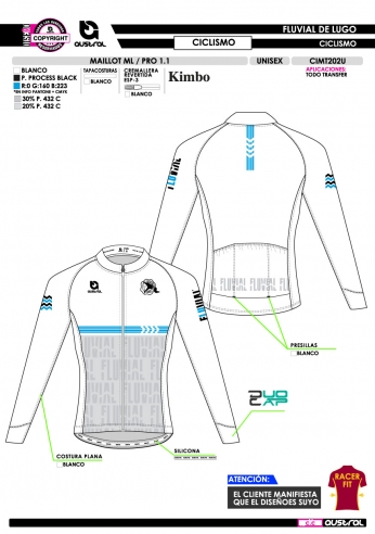 Maillot ML PRO 1.1 - Blanco