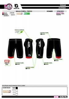 Malla Corta PRO 2.0 - Negro 2