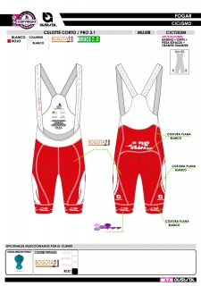 Culotte Corto PRO 3.1 - Rojo 2